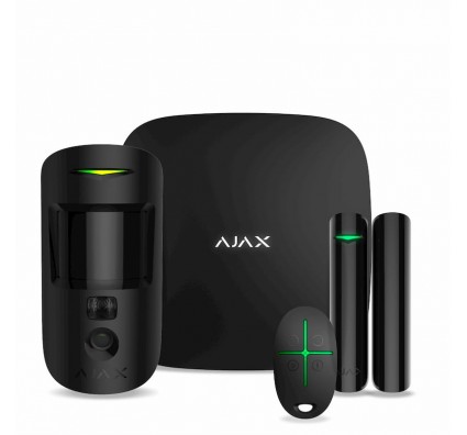 Ajax StarterKit Cam HDR (8EU) UA black комплект охоронної сигналізації 