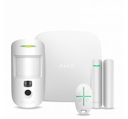 Ajax StarterKit Cam HDR (8EU) UA white комплект охоронної сигналізації 