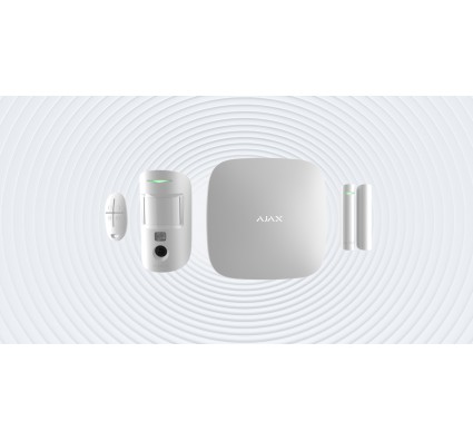 Ajax StarterKit Cam Plus HDR (8EU) UA white комплект охранной сигнализации Ajax StarterKit Cam Plus HDR (8EU) UA white комплект охранной сигнализации