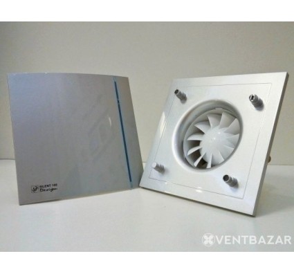 Побутовий вентилятор для ванної кімнати Soler&amp;Palau SILENT-100 CHZ SILVER DESIGN