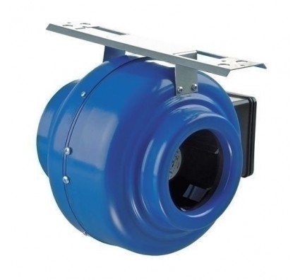 Круглый канальный вентилятор Вентс ВКМ 150 Б (бурый короб)