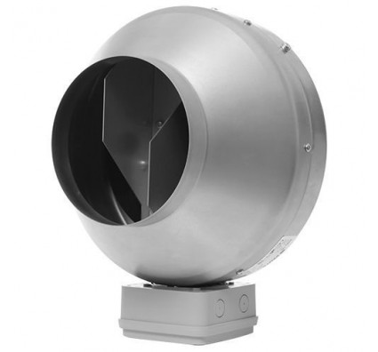 Круглый канальный вентилятор Вентс ВКМц 100 Б серый