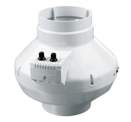 Круглый канальный вентилятор Вентс ВК 125 Ун (бурый короб)