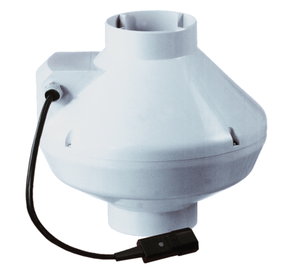 Круглый канальный вентилятор Вентс ВК 150 (бурый короб)