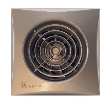Побутовий вентилятор для ванної кімнати Soler&amp;Palau SILENT-200 CZ CHAMPAGNE (230V 50)