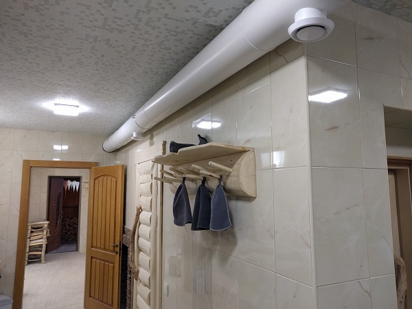 Система вентиляции для бани и придбанника - пример реализации